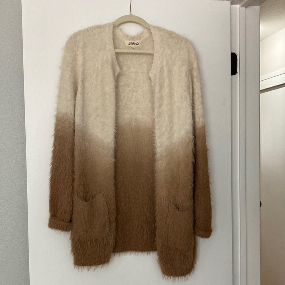 Super fuzzy ombré sweater